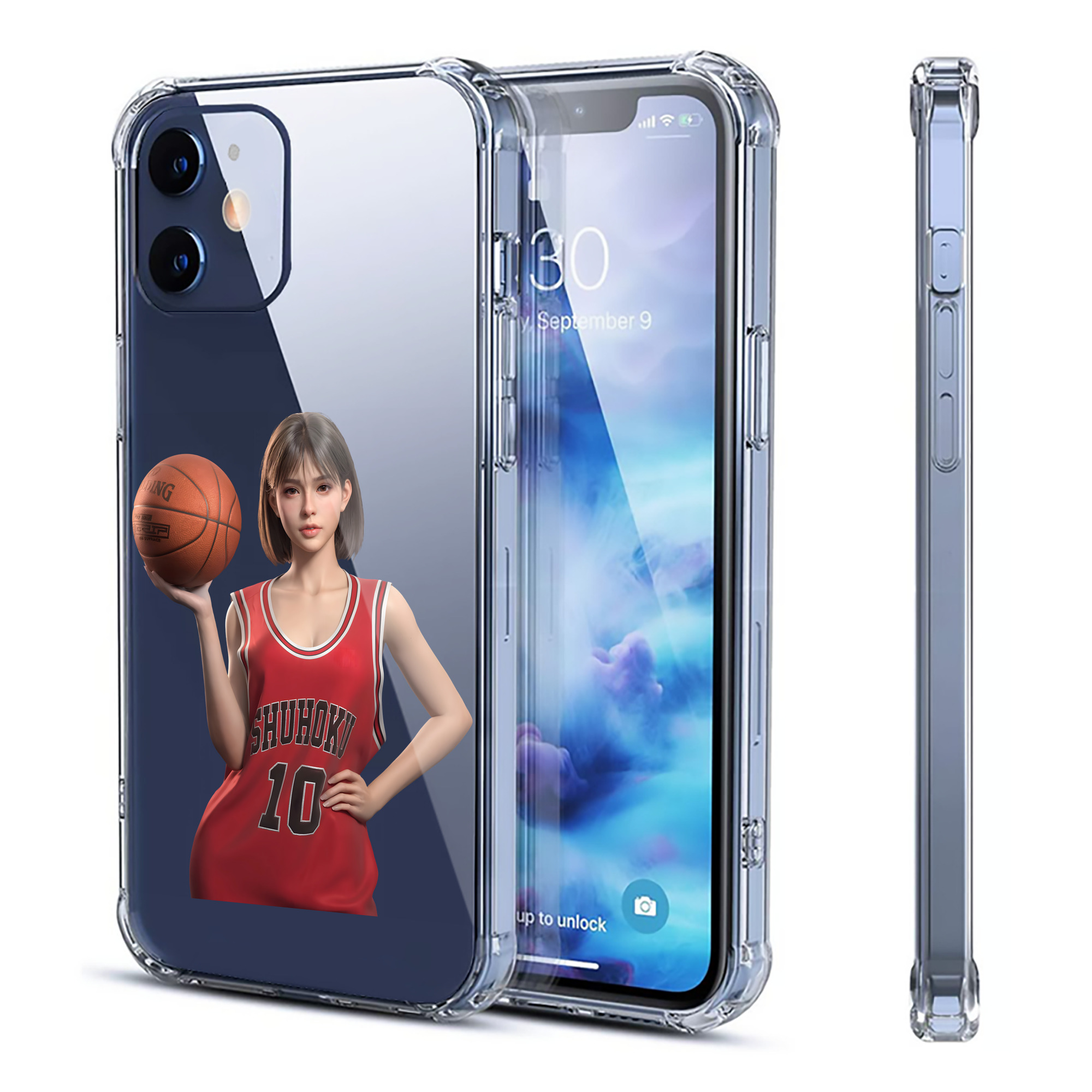 （画像用） SLAM DUNK／スラムダンク 【iPhone 12シリーズ対応】透明スマホケース（クリアソフトケース）